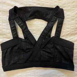 JO+JAX-Black Strappy Sports Bra